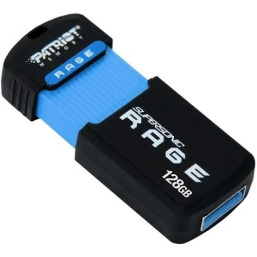 Patriot Supersonic Rage Lite 128 GB Black/Blue USB-A 3.2 Gen 1 (PEF128GRLB32U) (PATRPEF128GRLB32U)