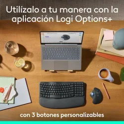 Logitech Ergo M575S Ασύρματο Bluetooth Ποντίκι με Trackball Graphite