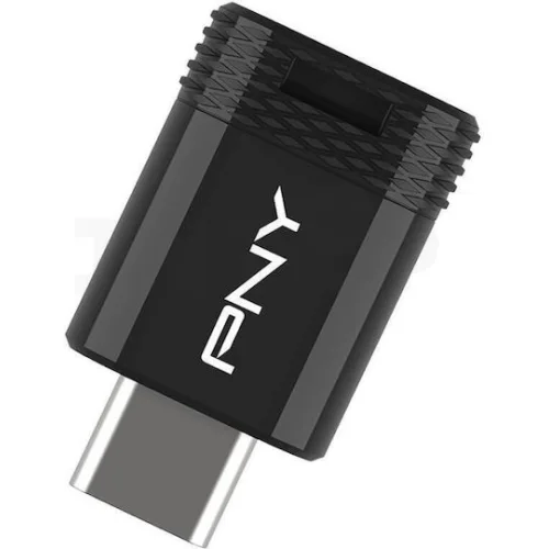 PNY 64GB USB 2.0 Stick με σύνδεση USB-C Μαύρο