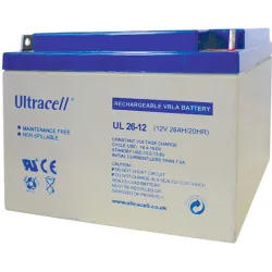 Ultracell UL 26-12 Μπαταρία UPS με Χωρητικότητα 26Ah και Τάση 12V