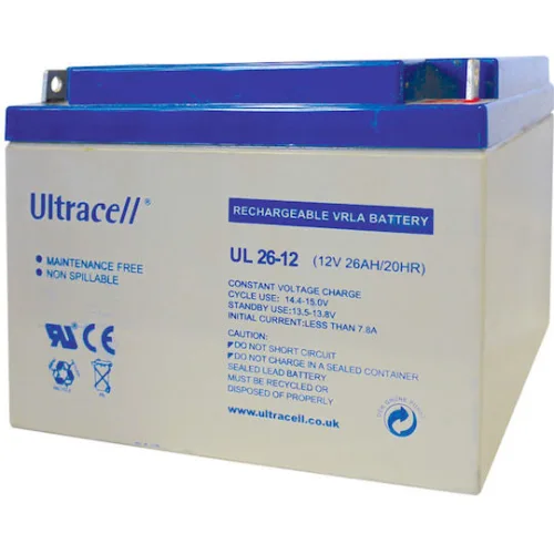 Ultracell UL 26-12 Μπαταρία UPS με Χωρητικότητα 26Ah και Τάση 12V
