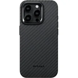 Pitaka MagEZ Case 4 Apple iPhone 15 Pro Black / Grey / Twill (KI1501P)
