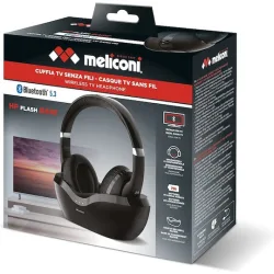 Ασύρματα ακουστικά τηλεόρασης με Bluetooth και βάση φόρτισης.