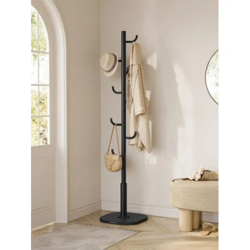 Songmics Κρεμάστρα Δαπέδου ύψους 175 cm με 8 γάντζους - Μαύρο (RCR039B01) (SNGRCR039B01)