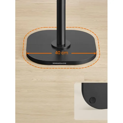 Songmics Κρεμάστρα Δαπέδου ύψους 175 cm με 8 γάντζους - Μαύρο (RCR039B01) (SNGRCR039B01)