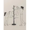 Songmics Κρεμάστρα Δαπέδου ύψους 175 cm με 8 γάντζους - Μαύρο (RCR039B01) (SNGRCR039B01)