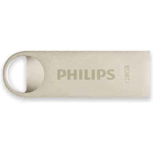 Philips Moon 128GB USB 2.0 Stick Ασημί (FM12FD160B/00) (PHIFM12FD160B-00)