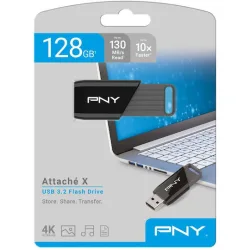 PNY Attaché X USB 3.2 128GB Black