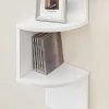 Vasagle Γωνιακή Ξύλινη Ραφιέρα με 5 Ράφια 20 x 20 x 127.5 cm Χρώματος Λευκό  (LBC20WT) (VASLBC20WT)