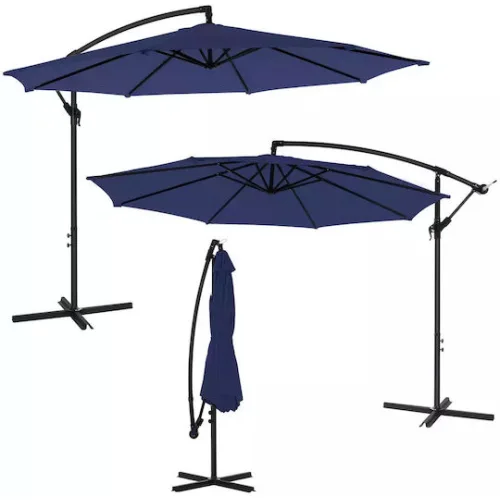 SONGMICS Ομπρέλα Κρεμαστή 180 g/m² Navy Blue (GPU016L01) (SNGGPU016L01)