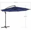 SONGMICS Ομπρέλα Κρεμαστή 180 g/m² Navy Blue (GPU016L01) (SNGGPU016L01)