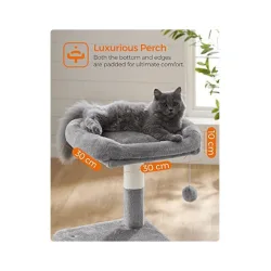 Feandrea Cat Tower, Height 110 cm, up to 3 cats (PCT52W) (FEAPCT52W)
