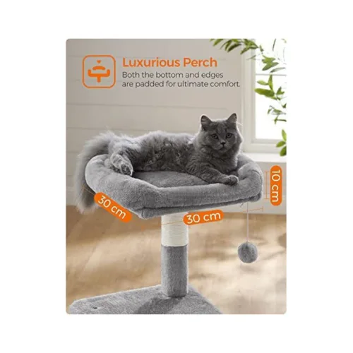 Feandrea Cat Tower, Height 110 cm, up to 3 cats (PCT52W) (FEAPCT52W)