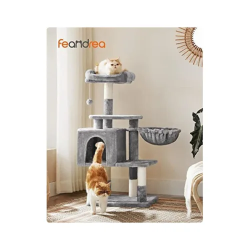 Feandrea Cat Tower, Height 110 cm, up to 3 cats (PCT52W) (FEAPCT52W)