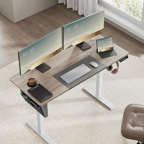 SONGMICS Height-Adjustable Electric Desk 140 x 60 cm (LSD016H01) (SNGLSD016H01)