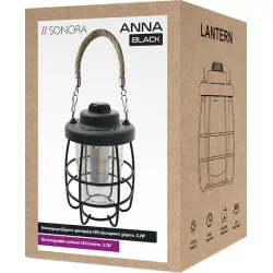 Sonora Φανάρι Led Επαναφορτιζόμενο για Camping 170lm 3.2W Μαύρο
Κωδικός: 230-0096