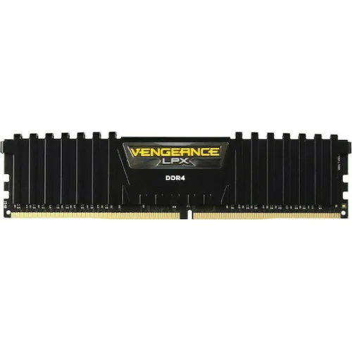 CORSAIR RAM DIMM XMS4 8GB CMK8GX4M1E3200C16, DDR4, 3200MHz, LATENCY 16-20-20-38, 1.35V, VENGEANCE LPX, XMP 2.0, BLACK, LTW.