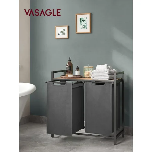 Vasagle 2 Compartment Laundry Basket 2x46Lt (BLH201G01) (VASBLH201G01)