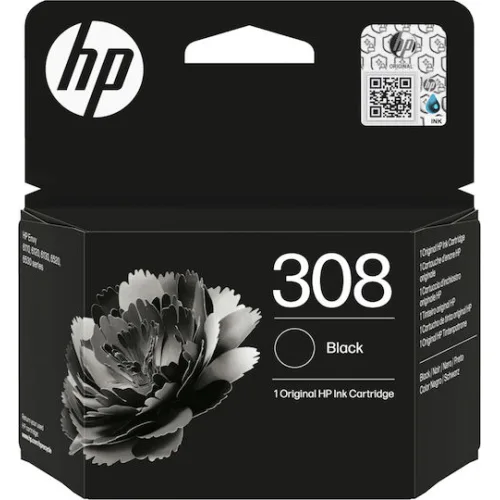 HP Μελάνι Inkjet No.308 Black (7FP21UE) (HP7FP21UE)