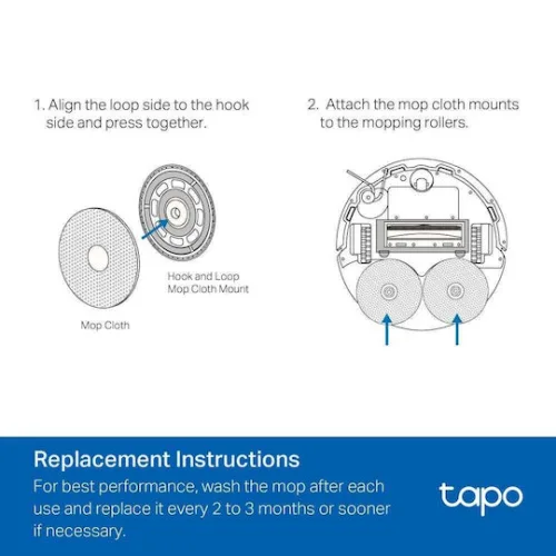 TP-Link Tapo Robot Vacuum Washable Mop Cloth (6 Pcs) for RV50 series (TAPO RVA310) (TPTAPO-RVA310)