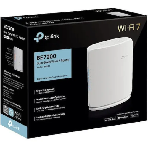 TP-Link BE7200 Dual-Band Wi-Fi 7 Router - ARCHER BE450