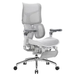 SIHOO ERGONOMIC CHAIR DORO S300 OFF WHITE with Footrest