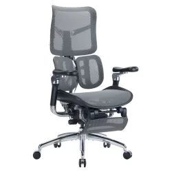 SIHOO ERGONOMIC CHAIR DORO S300 BLACK with Footrest