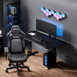 ANDA SEAT DESK XTREME 1.4m, Adjustable Height, Black