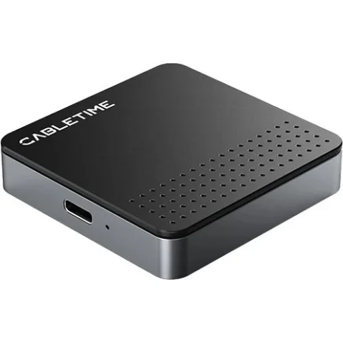 CABLETIME θήκη για M.2 NVME SSD CT-SSD04-AG, μαγνητική, 10Gbps, γκρι