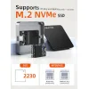 CABLETIME θήκη για M.2 NVME SSD CT-SSD04-AG, μαγνητική, 10Gbps, γκρι