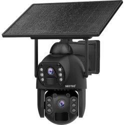 SECTEC smart ηλιακή κάμερα ST-536-6MAOV-4G-EU, dual lens, 3MP, 4G, SD, PTZ, IP66
