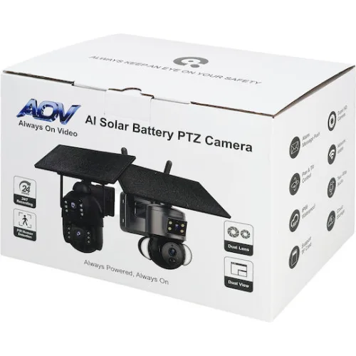 SECTEC smart ηλιακή κάμερα ST-536-6MAOV-4G-EU, dual lens, 3MP, 4G, SD, PTZ, IP66