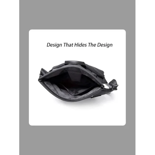 ARCTIC HUNTER τσάντα Crossbody YB00046 με θήκη tablet, 10L, μαύρη