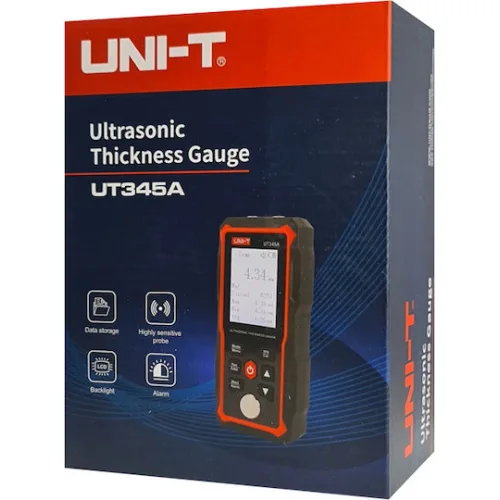UNI-T ψηφιακός μετρητής πάχους υπερήχων UT345A, 2000mAh, mm/in