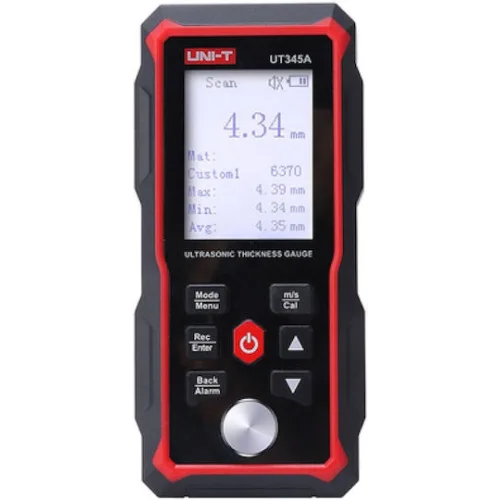 UNI-T ψηφιακός μετρητής πάχους υπερήχων UT345A, 2000mAh, mm/in