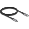 DELOCK καλώδιο USB-C 81191, 240W, 40 Gbps, 8K, 1m, E-Marker, μαύρο