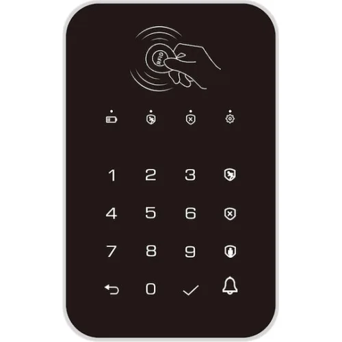 Ασύρματο πληκτρολόγιο συναγερμού K010, αφής, RFID