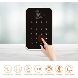 Ασύρματο πληκτρολόγιο συναγερμού K010, αφής, RFID