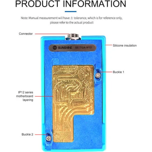 SUNSHINE βάση motherboard SS-T12A-N12 για iPhone 12 series, θερμαινόμενη