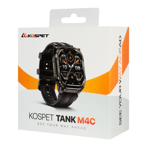 KOSPET smartwatch TANK M4C, heart rate, 1.96