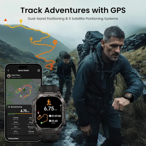 KOSPET smartwatch TANK M4C, heart rate, 1.96