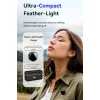 UPTECH ασύρματα μικρόφωνα UPW-M9MAX με θήκη φόρτισης, USB-C, 2.4GHz, μαύρο