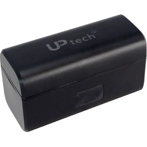 UPTECH ασύρματα μικρόφωνα UPW-M9MAX με θήκη φόρτισης, USB-C, 2.4GHz, μαύρο