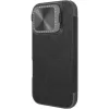 NILLKIN θήκη Qin Prop Leather για iPhone 16 Pro, δερμάτινη, μαύρη