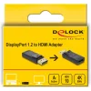 DELOCK αντάπτορας DisplayPort σε HDMI 61086, 4K/60Hz, active, μαύρος