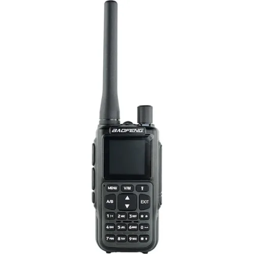 BAOFENG ασύρματος πομποδέκτης MINI-5, UHF/VHF, 5W/2W, μαύρος