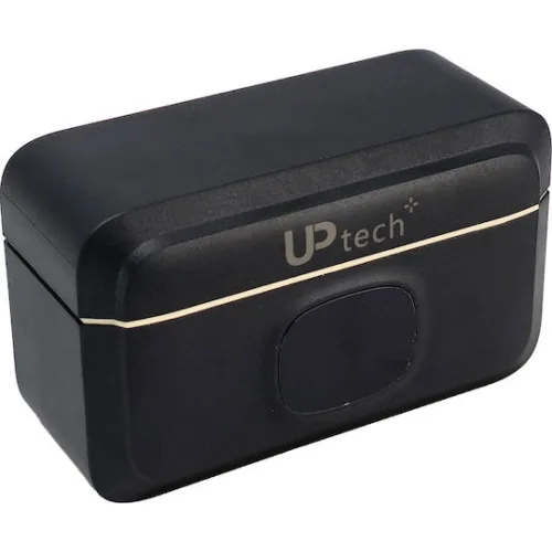 UPTECH ασύρματα μικρόφωνα UPWS-08 με θήκη φόρτισης, USB-C, 2.4GHz, μαύρο