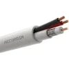 ACCORDIA καλώδιο CCTV CC-100, Mini RG 59/2x 0.50mm2, 75 ohm, White, 100m