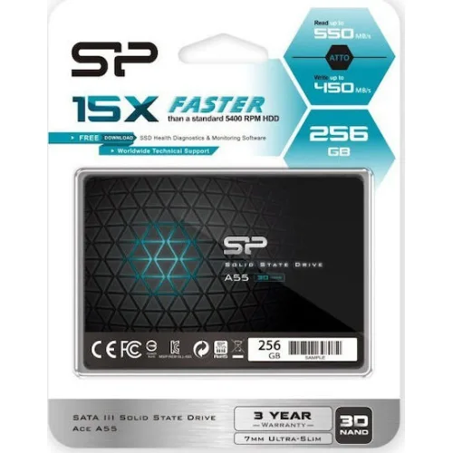 SILICON POWER SSD A55 256GB, 2.5