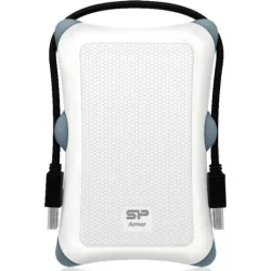 SILICON POWER εξωτερικός HDD Armor A30, 1TB, USB 3.2, λευκός